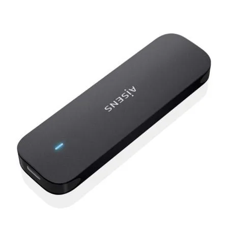 AISENS ASM2-024B Box esterno M.2 NVMe in alluminio nero USB 3.2 Gen2 Plug and Play - immagine 1
