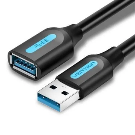 Cavo di prolunga USB 3.0 Vention CBHBI 5 Gbps 3 m nero maschio-femmina - immagine 1