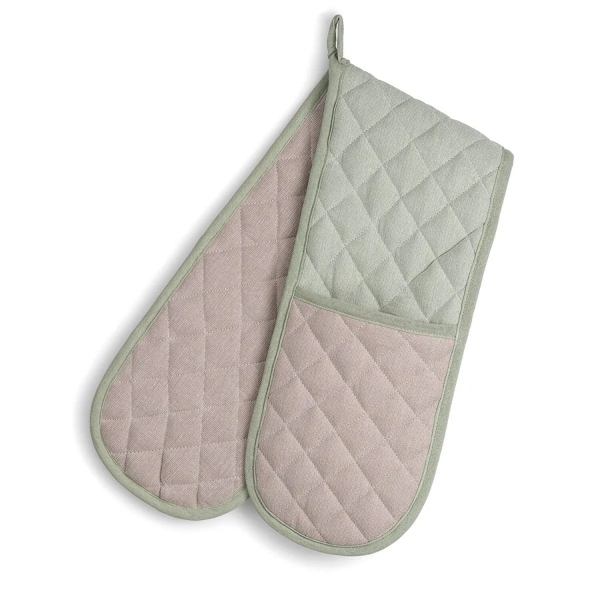 kela Guanto da forno doppio Tia, 100% cotone; 90x18 cm (LxL); verde; rettangolare - immagine 1