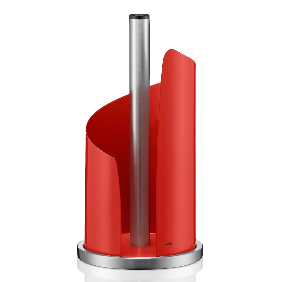 kela Portarotolo da cucina Stella in metallo; 15x32 cm (ØxH); Rosso carminio; rotonda - immagine 1