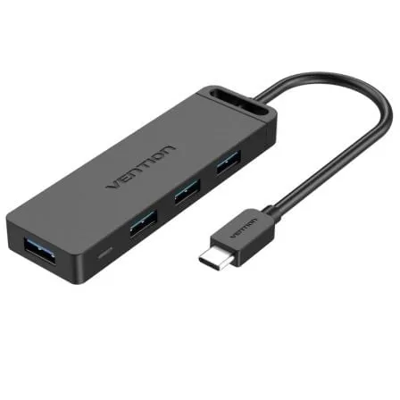 Vention Hub 4 porte USB 3.0 5 Gbps TGCBB con MicroUSB PD e cavo da 15 cm - immagine 1