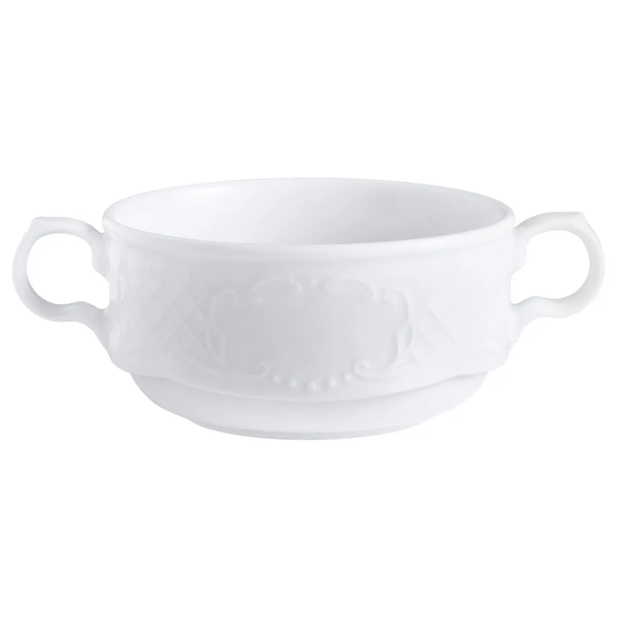 6x VEGA Tazza consommé Minuett; 300 ml, 10x5.4 cm (ØxH); bianco; rotonda; 6 pz. / Pacco - immagine 1