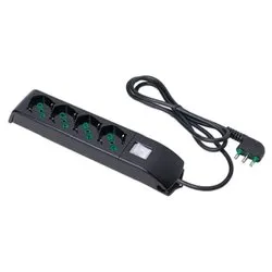 Multipresa tavolo con interruttore 4P 10/16A FIDO Nero 410101 - immagine 1