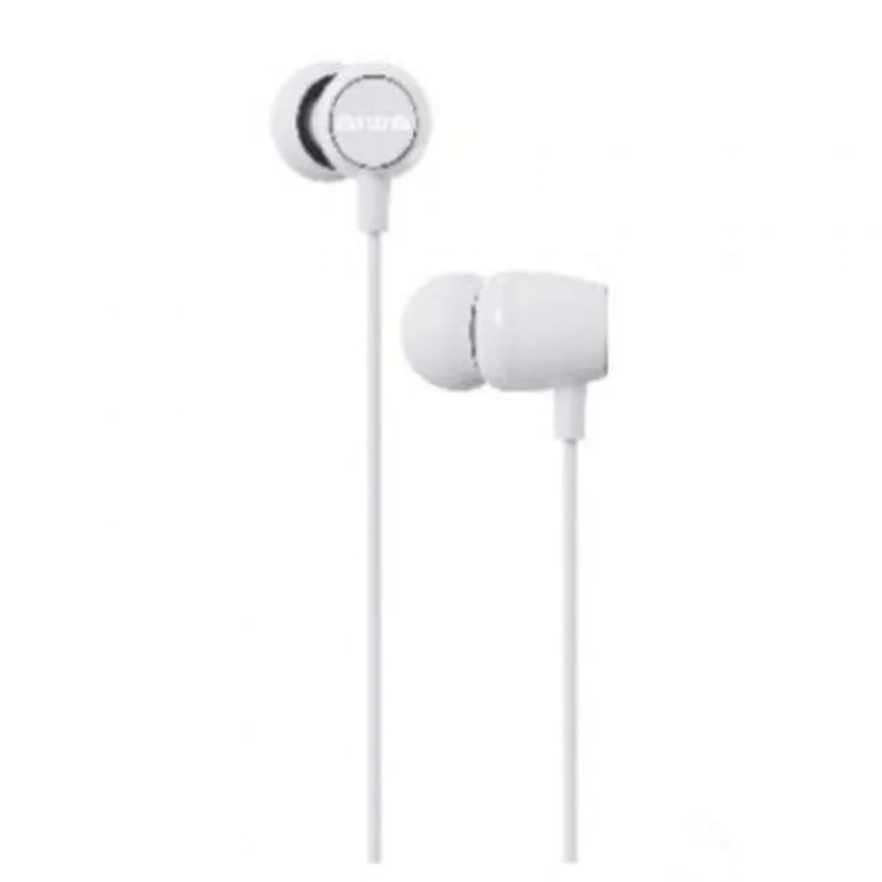 Auricolari AIWA ESTM-20WT con cavo jack 3,5 mm bassi potenti bianchi - immagine 1