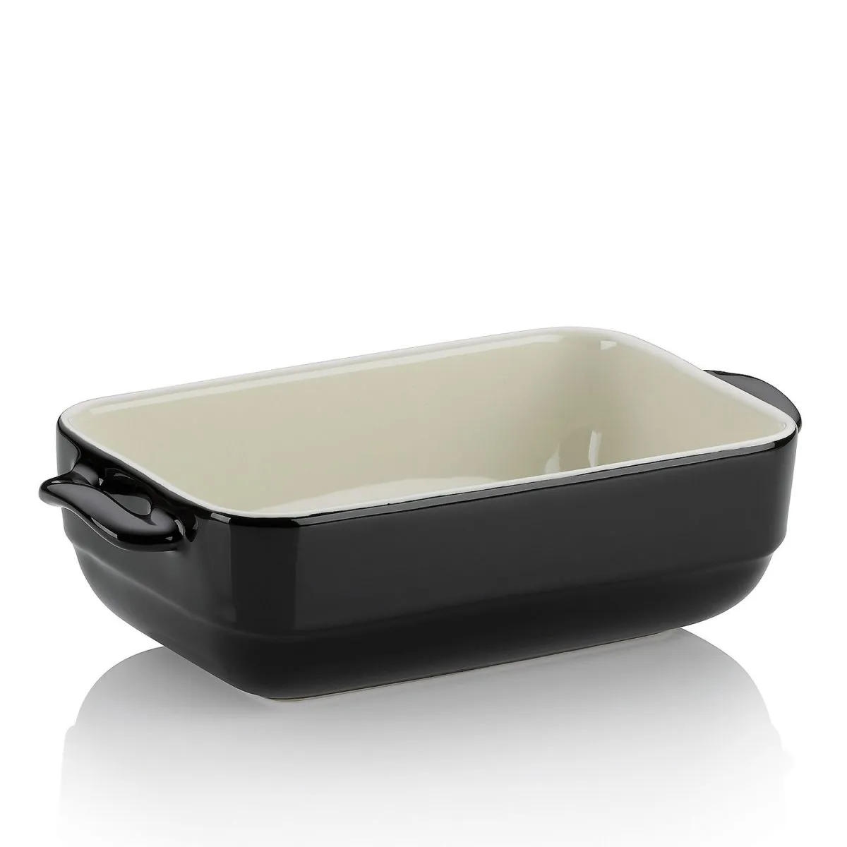 kela Pirofila e pirofila Malin in ceramica; 1680 ml, 22.5x12.5x6 cm (LxLxH); nero; rettangolare - immagine 1