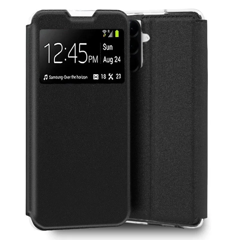 Custodia Flip Cover Cool per Samsung A566 Galaxy A56 5G Nero Liscio - immagine 1