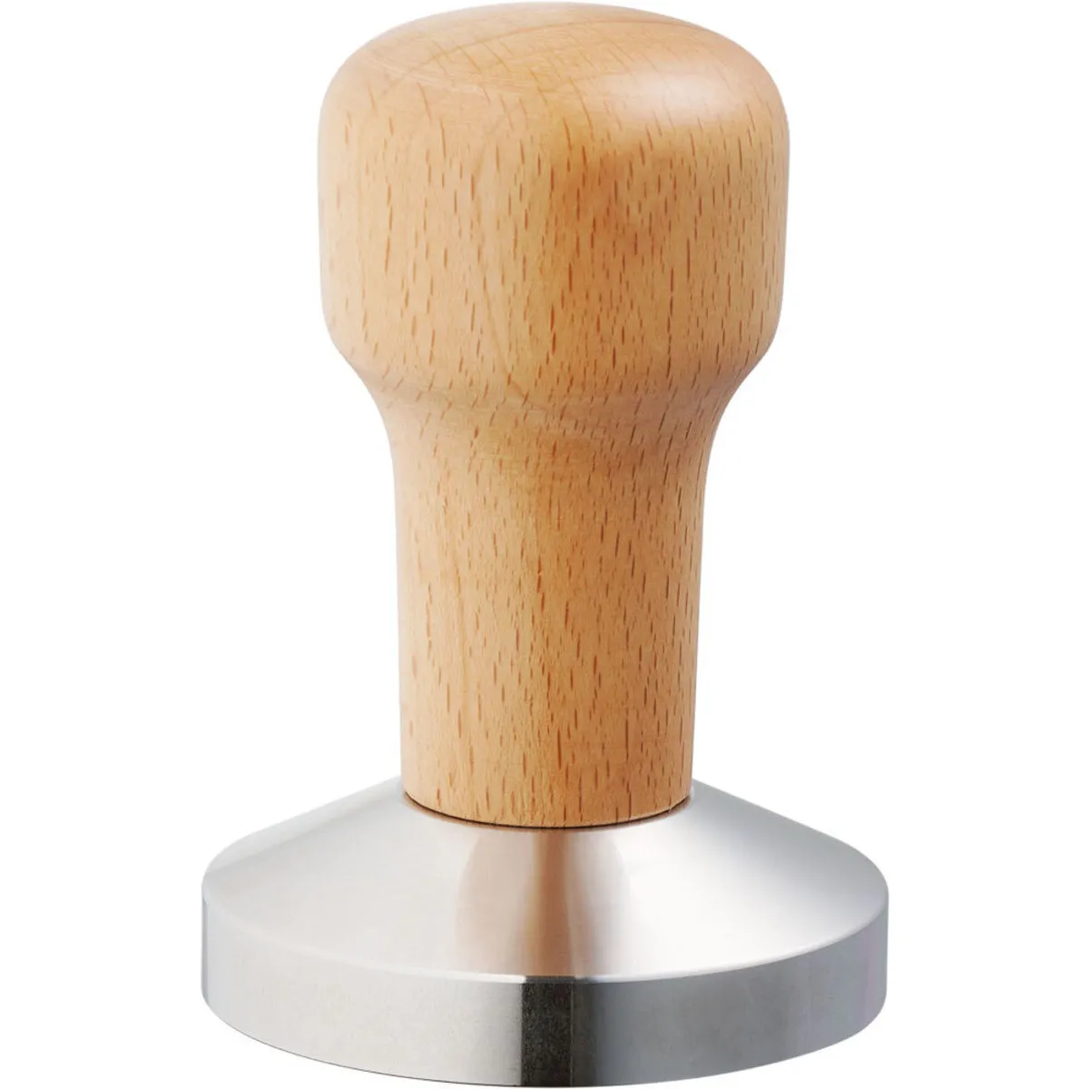 Stalgast Pressino cafffè in acciaio inox, con impugnatura in legno, Ø 58 mm, altezza 85 mm; 8.5x5.8 cm (HxØ); argento/marrone - immagine 1
