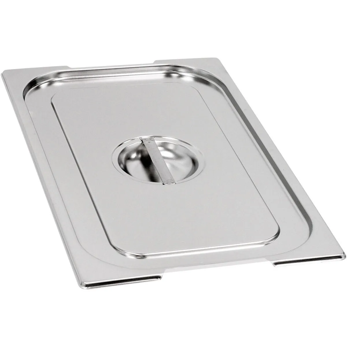 Stalgast Coperchio gastronorm, serie Basic, gastronorm 1/2 con incavo per maniglie a caduta; GN 1/2, 32.5 cm (L); argento; rettangolare - immagine 1