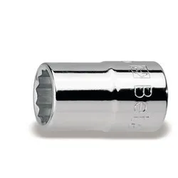 Chiave a bussola 1/2"F bocca poligonale (10mm) Cromo lucido 920B 009200110 - immagine 1