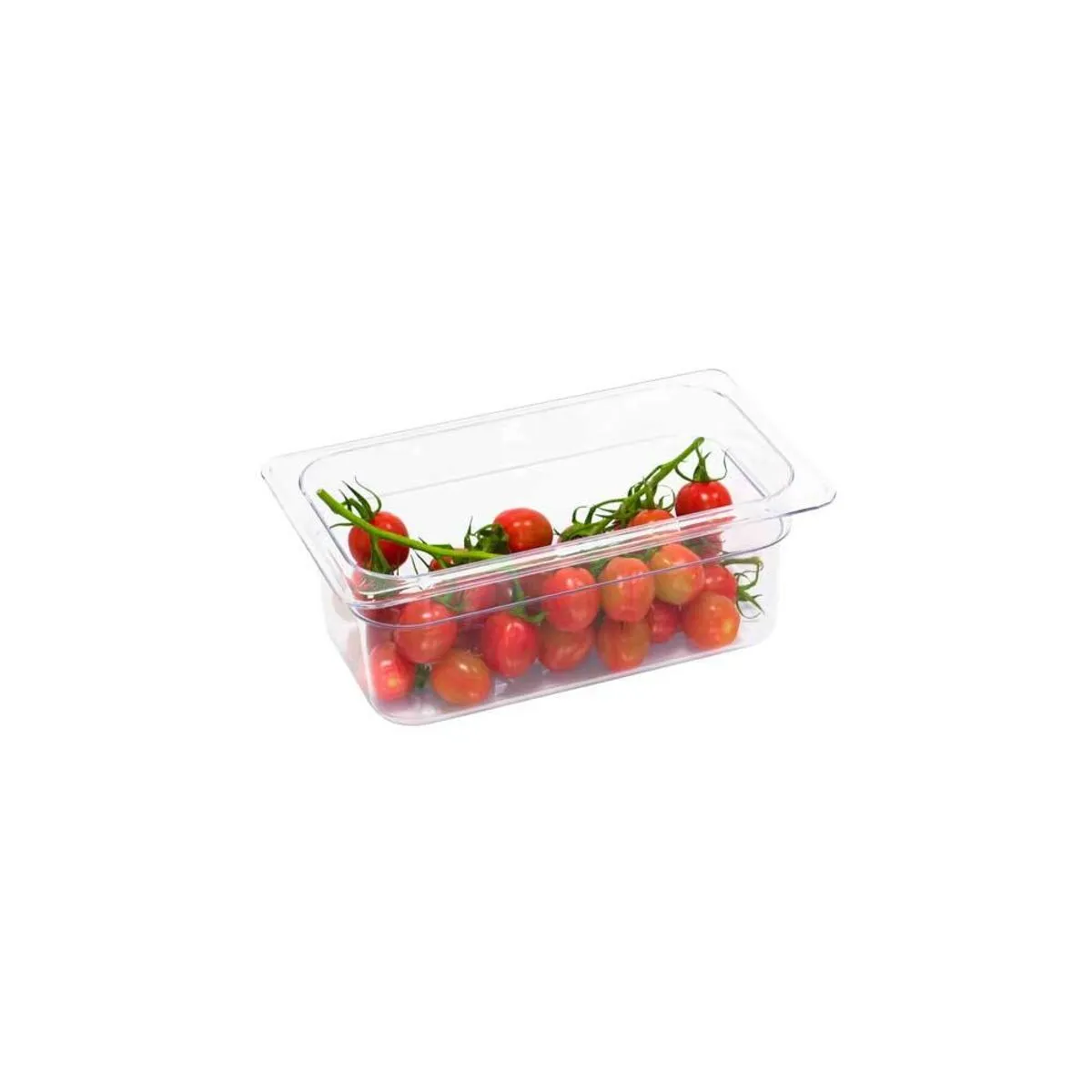 Stalgast Contenitori Gastronorm serie Buffet, nero, gastronorm 1/4, H 100 mm; GN 1/4, 0.0017 l, 16.2x26.5 cm (LxP); trasparente - immagine 1