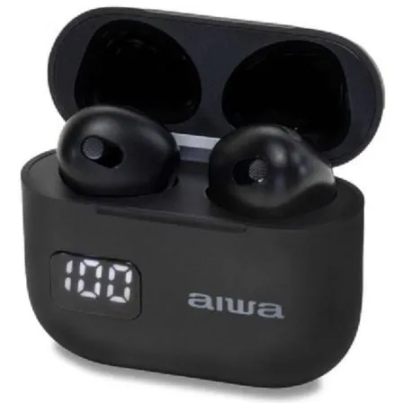 Auricolari wireless AIWA Bluetooth V5.3 con custodia di ricarica e suono HiFi - immagine 1