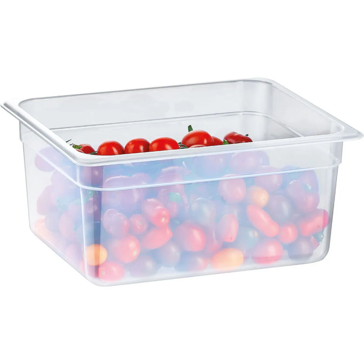Stalgast Contenitori Gastronorm serie Buffet, neri, gastronorm 1/2, H 100 mm; GN 1/2, 0.0085 l, 26.5x32.5 cm (LxP); trasparente - immagine 1