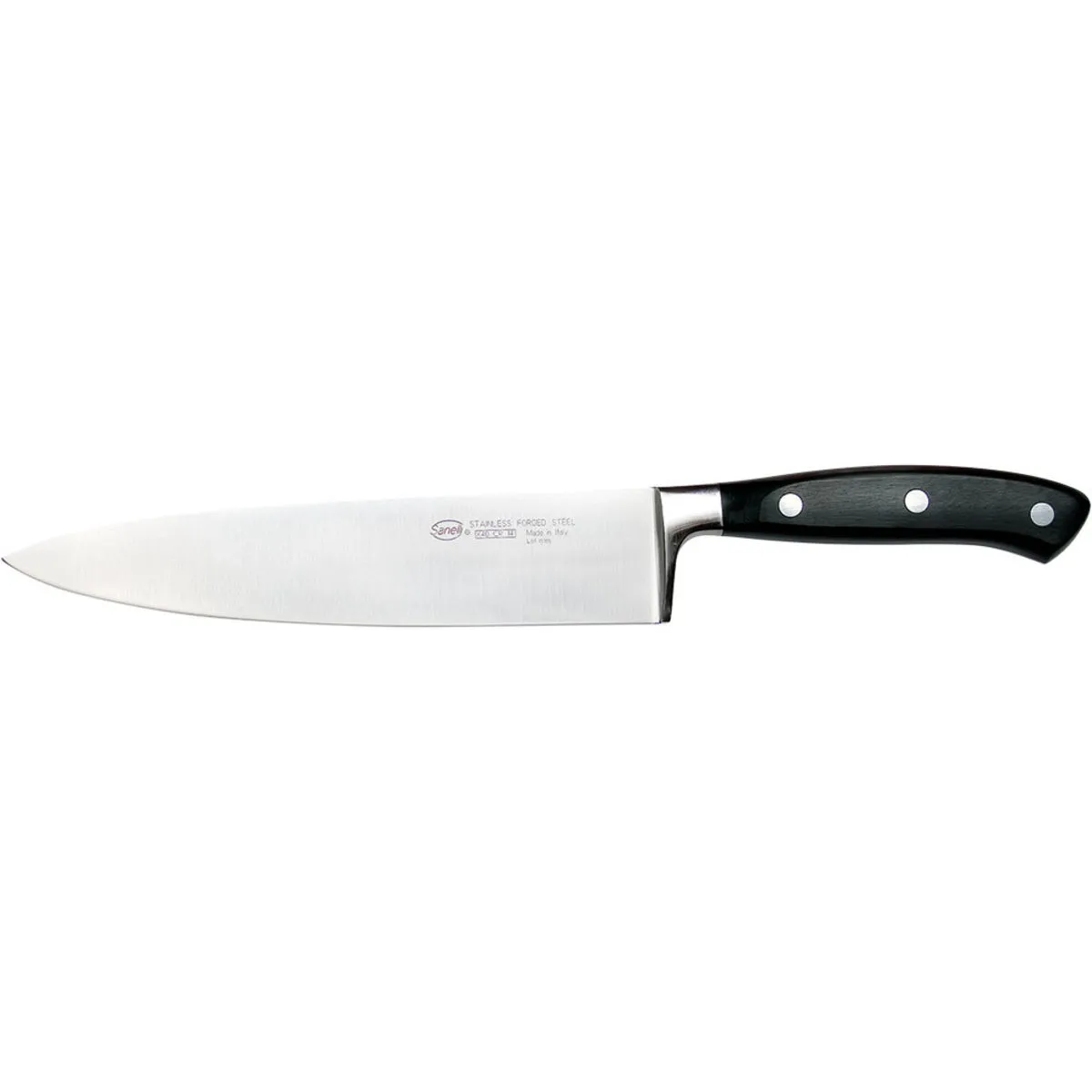 Sanelli Coltello da cucina, forgiato, Sanelli Ergoforge, lunghezza lama 200 mm; 33 cm (L); argento/nero - immagine 1