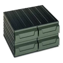 Porta minuteria cassettiera modulare N 7 4C (36x32,5x20cm) Verde 1000027 - immagine 1