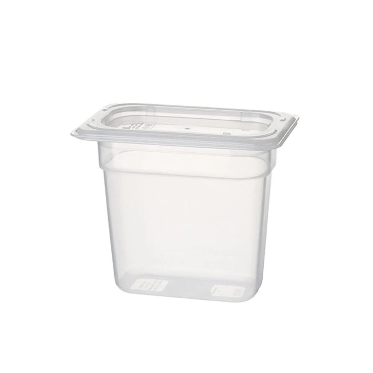 Stalgast Contenitore Gastronorm, polipropilene, gastronorm 1/9, H. 65 mm, serie Protect ; GN 1/9, 1.4 l, 17.6x10.8 cm (LxP); trasparente - immagine 1
