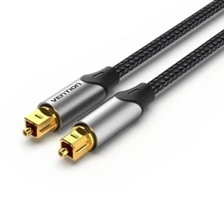Cavo audio ottico maschio Toslink Vention BAVHF da 1 m, grigio alluminio - immagine 1