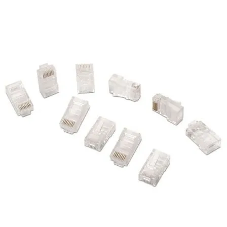 AISENS A138-0290 Connettore RJ45 UTP Cat5e trasparente 8 contatti (10 unità) - immagine 1