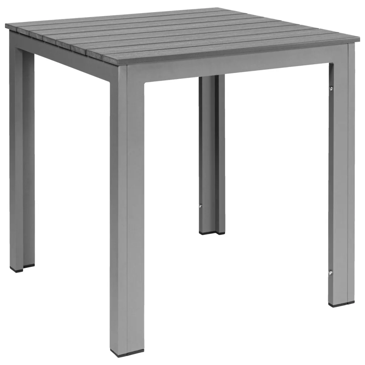 PULSIVA Tavolo da esterno Lamero quadrato; 78x78x74 cm (LxLxH); grigio/antracite; struttura grigio; quadrata - immagine 1