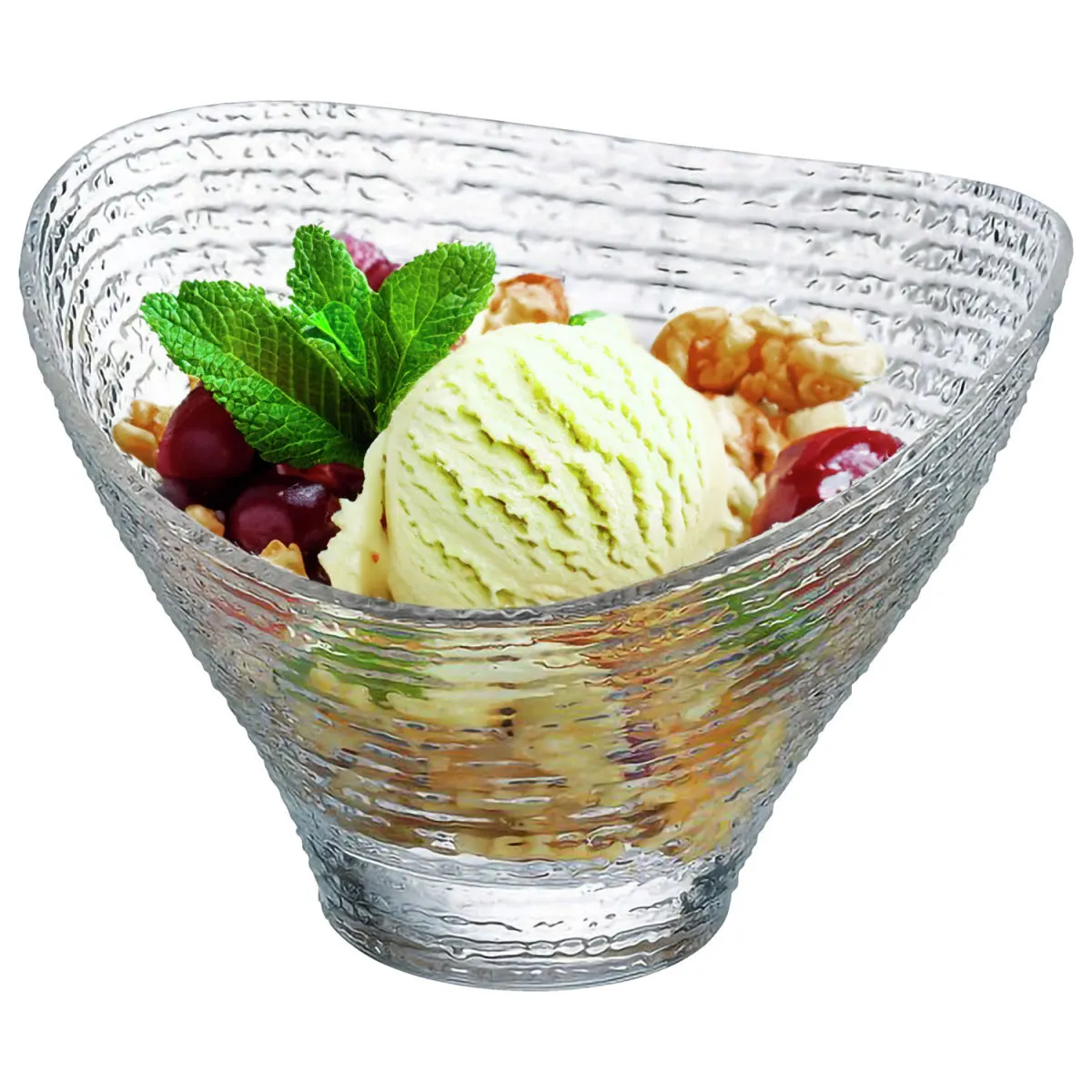6x Arcoroc Coppa gelato Jazzed Frozen in vetro; 14x9 cm (ØxH); trasparente; 6 pz. / Pacco - immagine 1