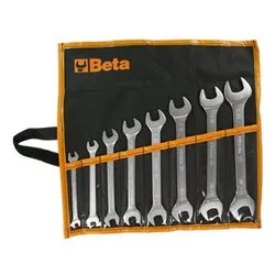 Set chiavi a forchetta 55/B 8 pz Cromo satinato 000550158 - immagine 1