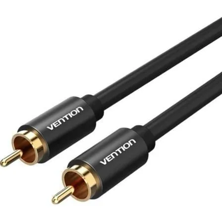 Cavo stereo RCA Vention VAB-R09-B150 1,5 m con doppia schermatura e contatto dorato, nero - immagine 1