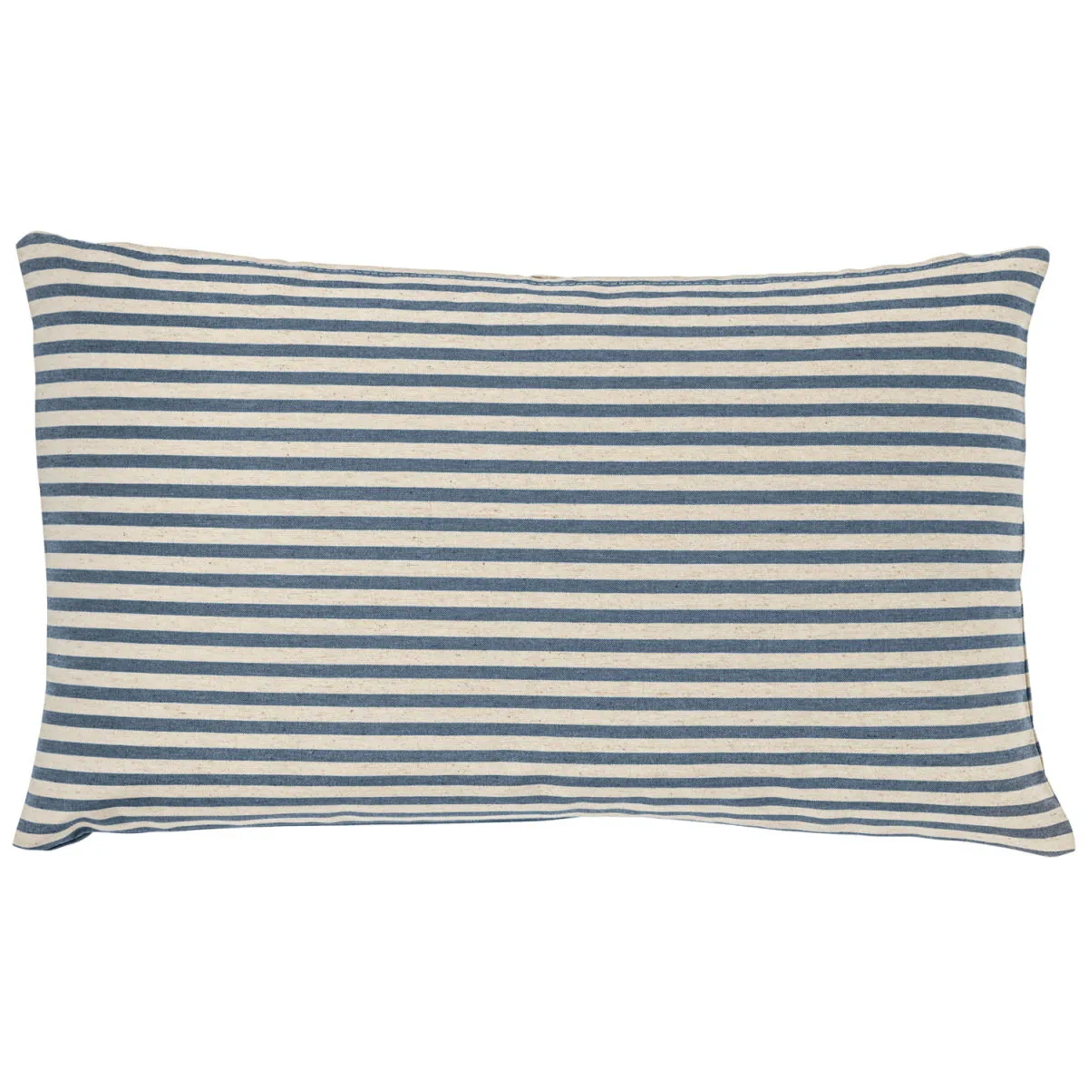 ERWIN M. Federa cuscino decorativo Eda a righe; 30x50 cm (LxL); blu/beige - immagine 1