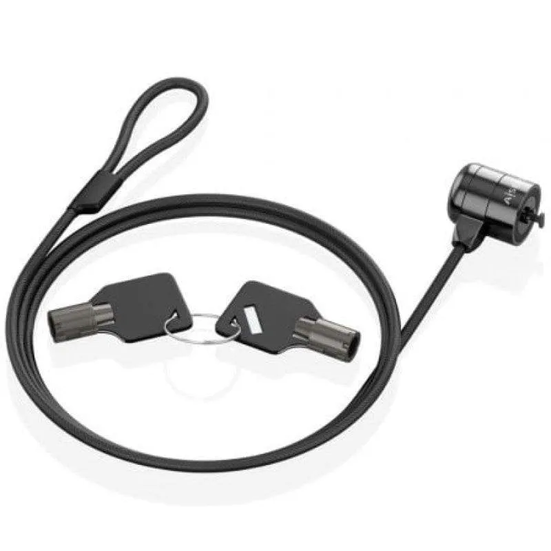 Cavo di sicurezza AISENS acciaio 1.5m lucchetto chiave Kensington - immagine 1