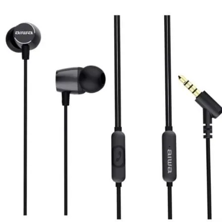 Cuffie AIWA con cavo jack da 3,5 mm e microfono integrato, design ergonomico e bassi potenti - immagine 1