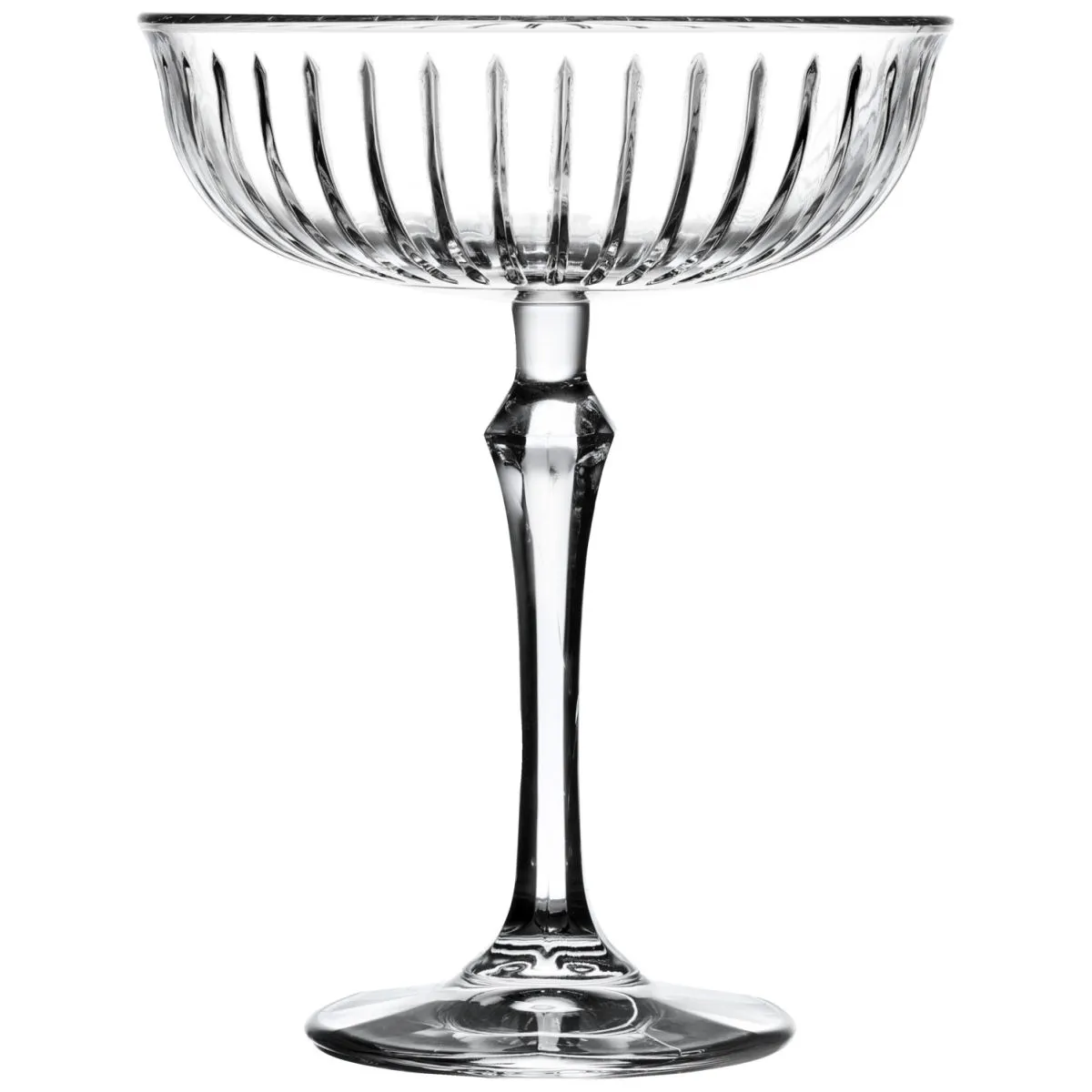 4x Pasabahçe Coppa champagne Joy con scanalature; 245 ml, 12x15.25 cm (ØxH); trasparente; 4 pz. / Pacco - immagine 1