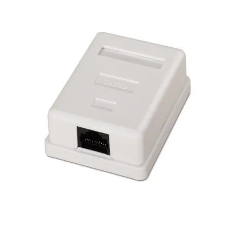 AISENS A138-0296 Rosetta di superficie Cat.5e 1 presa RJ45 UTP Bianco - immagine 1