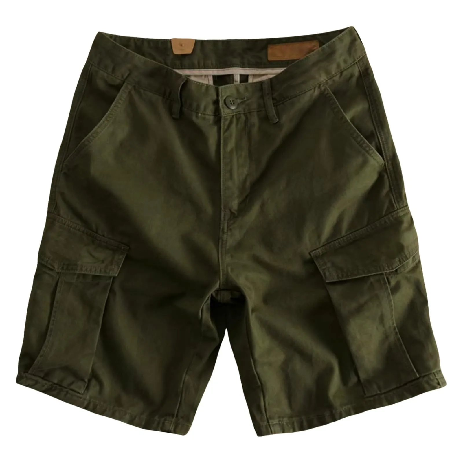 Generico Pantaloni Cargo Corti Donna - Pantaloncini Donna Estivi Sportivi Sportivo Leggero Lavoro Pantaloni Corti Escursionismo a Vita Alta con Tasche Jogging Casual Esterno - immagine 2