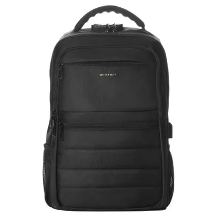 Zaino per laptop Vention KRKB0 da 17" con USB, impermeabile e antifurto, nero, 20L - immagine 1