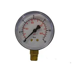 Manometro compressore ricambio filettato M 1/4" (63mm) ASTUROMEC 61300 - immagine 1