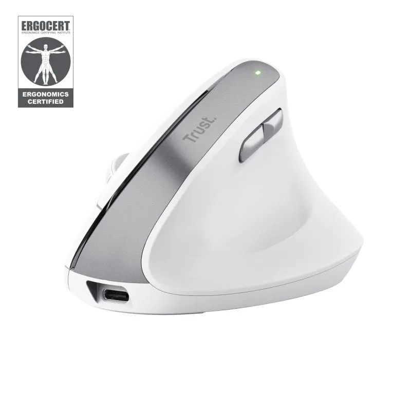 Rato Semi Fio ergonomico Trust Bayo Ii 2400 Dpi Bianco - immagine 1
