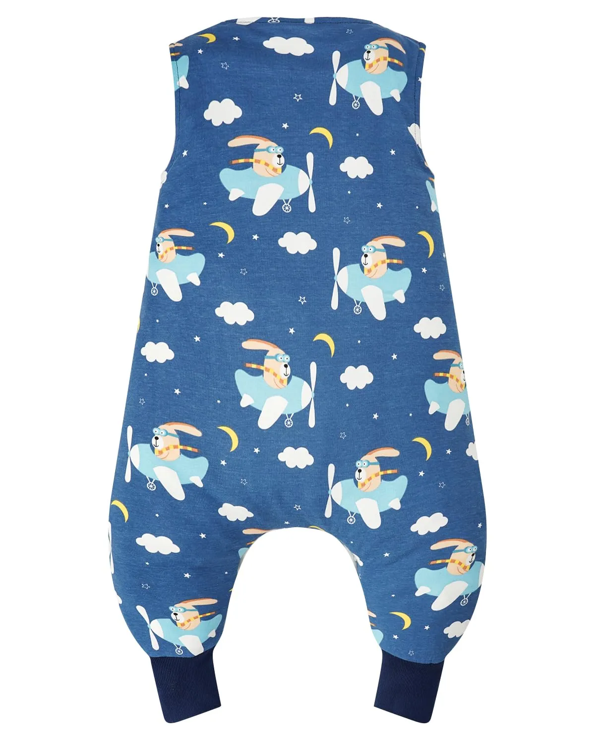 WYTbaby Sacco Nanna con Piedini 1.0 Tog in 100% Cotone - Morbido Sacco Nanna per Tutto l'Anno per Neonati - Senza Maniche - Ideale per il Sonno e il Calore - Perfetto per Bambini e Bambine, 80/2-3 - immagine 6