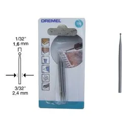 Fresa miniutensile 3 pz (1,6mm) Legno, Fibra di vetro, Plastica, Metallo tenero 26150106JA - immagine 1