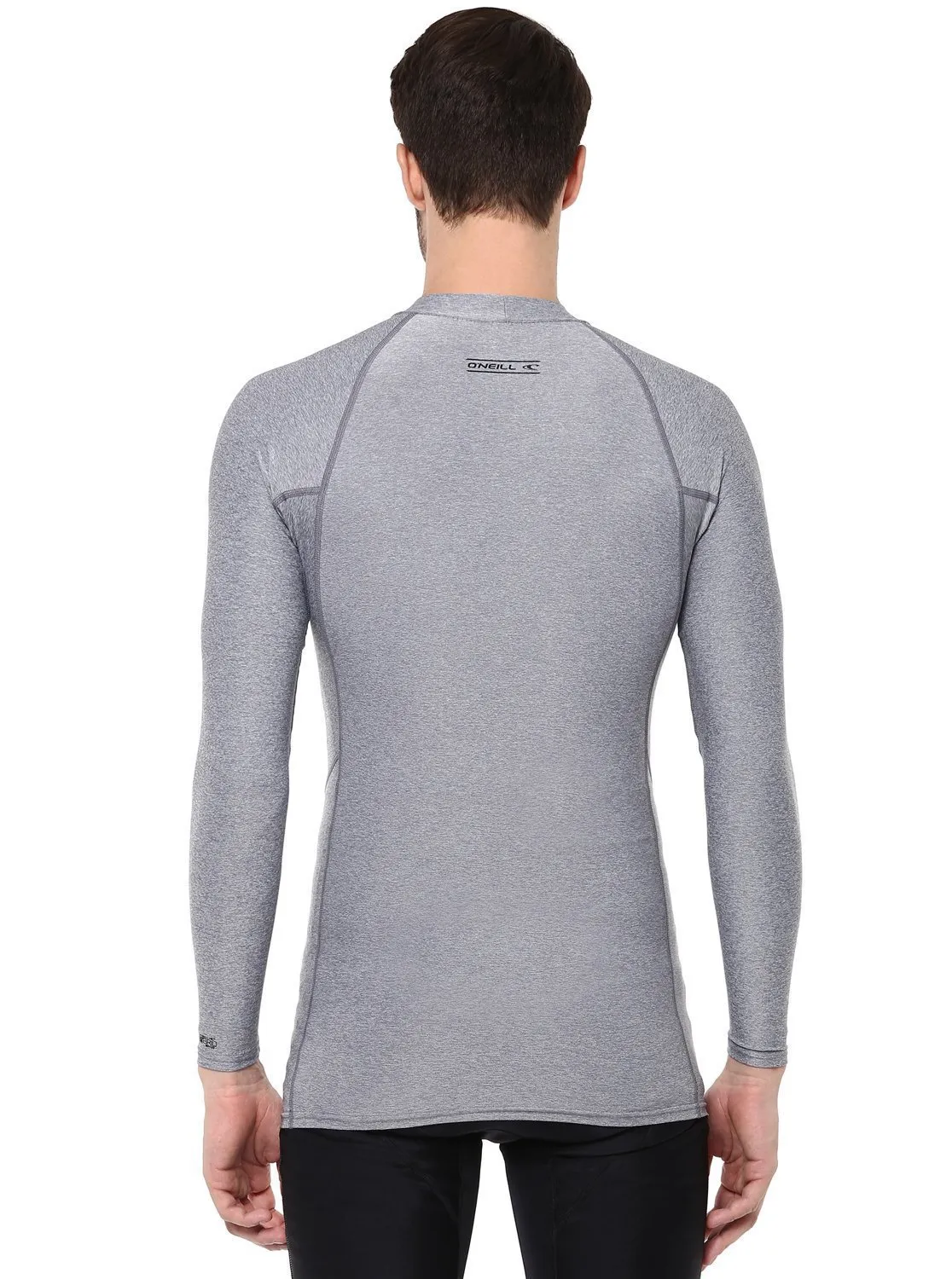 O'Neill Basic Skins - Rashguard a Maniche Lunghe da Uomo, Colore: Smoke Hybrid, XXL - immagine 4