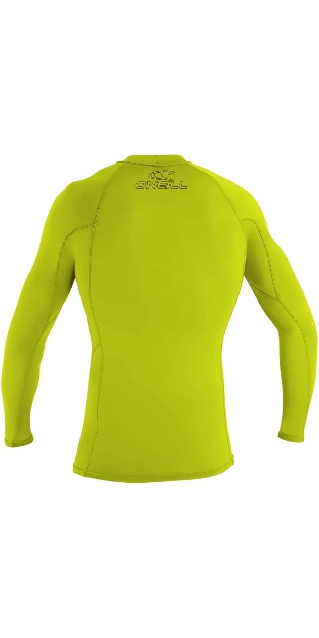 O'Neill Wetsuits Youth Basic Skins Short Sleeve Sun Shirt, Rash Vest Ragazzo, Unisex, Lime, 10 - immagine 2