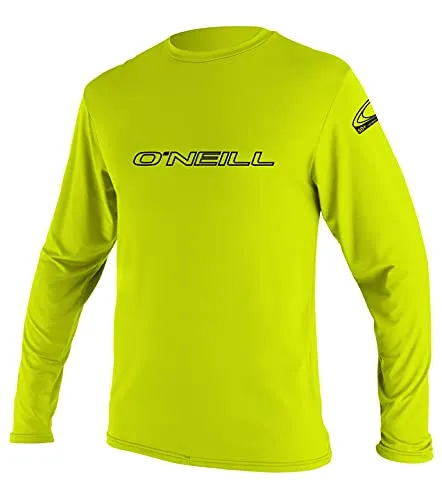 O'Neill Basic Skins Langarm Sun Shirt Männer Lime (S) - immagine 2