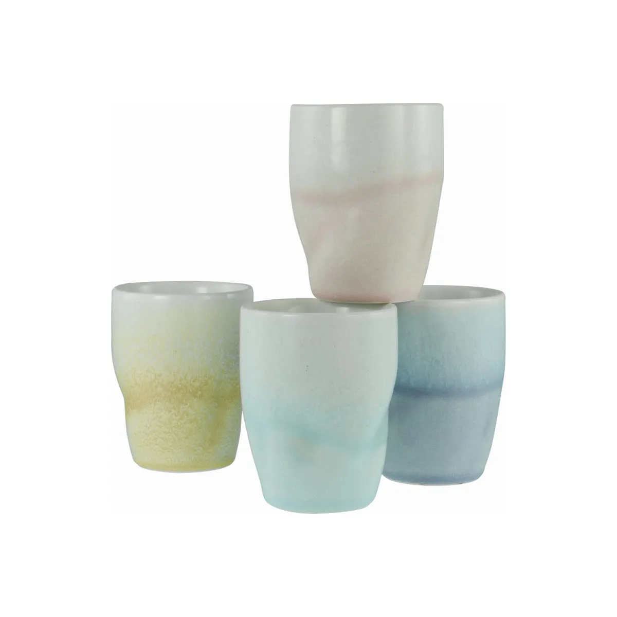 4x CreaTable Squeezy - tazza da caffè 4 pezzi; 300 ml, 8.5x8.5x8.5x11 cm (LxLxØxH); multicolore; 4 pz. / Pacco - immagine 1
