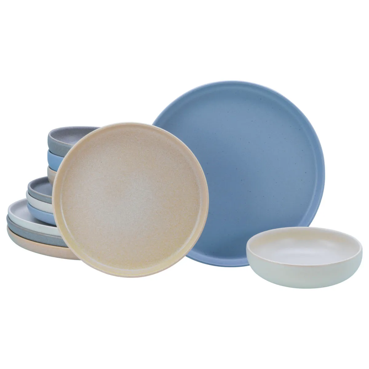 CreaTable Uno Nordic - set di piatti 12 pezzi; multicolore - immagine 1