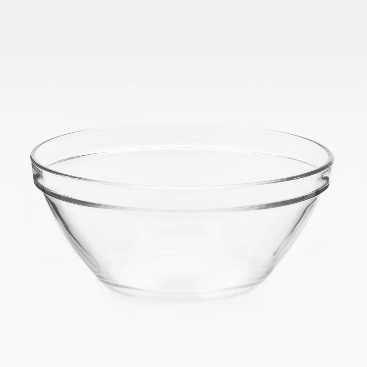 4x Bormioli Rocco Schale Pompei 26 cm; 2745 ml, 23x23x23x10.5 cm (LxLxØxH); trasparente; rotonda; 4 pz. / Pacco - immagine 1