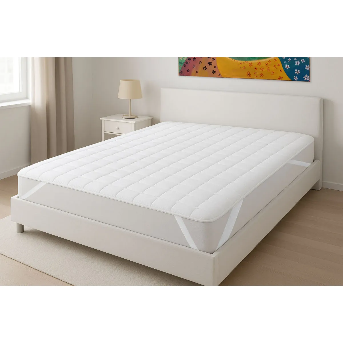 GRANA HOME Coprimaterasso GRANA; 160x200 cm (LxL); bianco - immagine 1