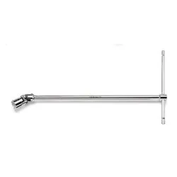 Chiave T bussola esagonale snodata (7mm) 952 Cromo lucido 009520007 - immagine 1