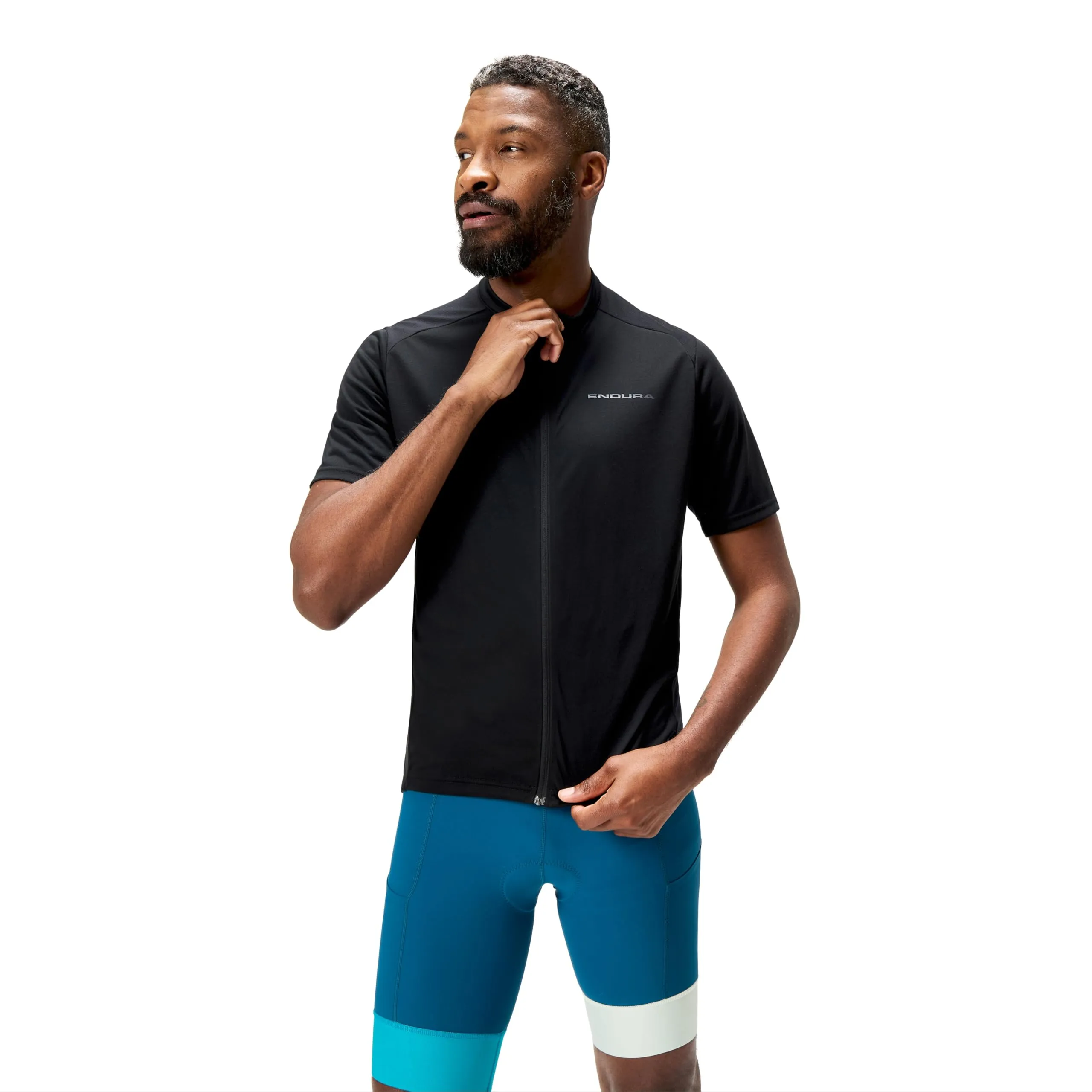ENDURA Men's Loop Zipped Short Sleeve Jersey, Black, S - immagine 1