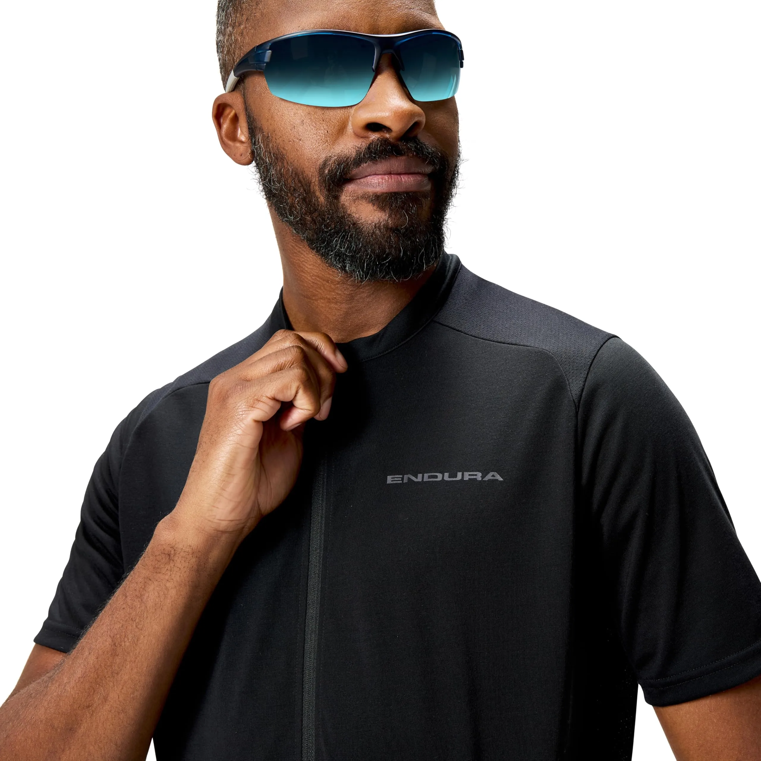 ENDURA Men's Loop Zipped Short Sleeve Jersey, Black, S - immagine 6