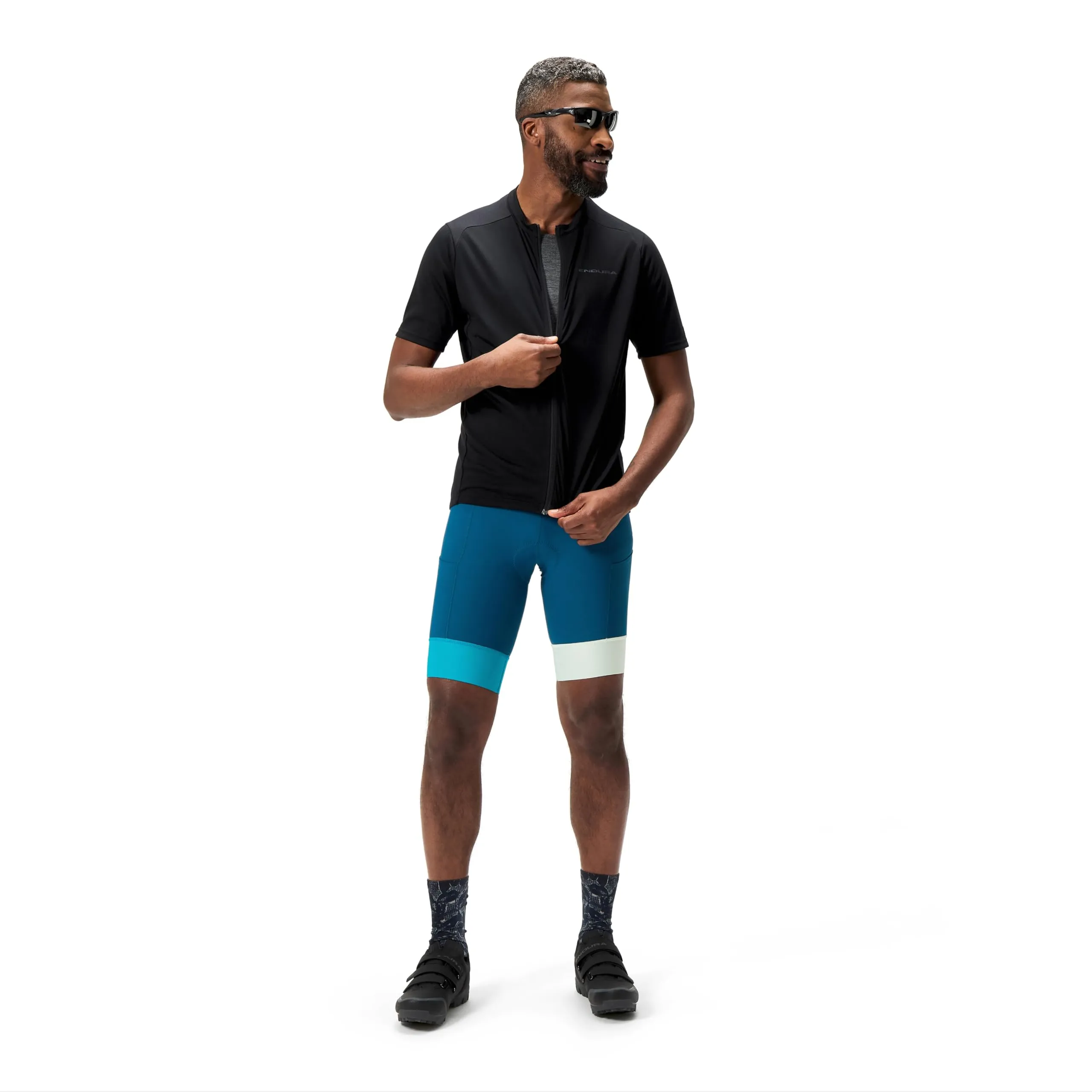 ENDURA Men's Loop Zipped Short Sleeve Jersey, Black, XXL - immagine 2