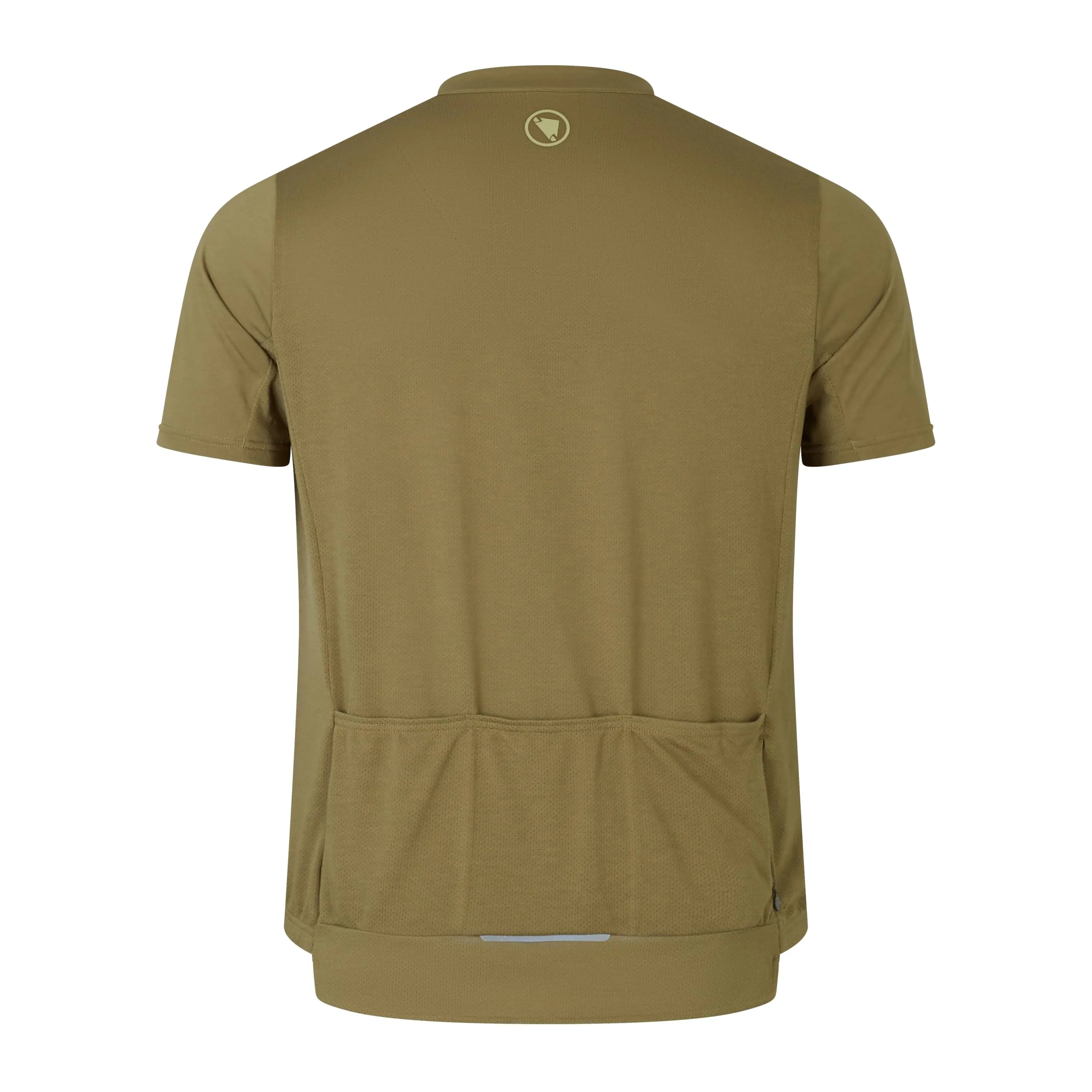 ENDURA Men's Loop Zipped Short Sleeve Jersey, Tweed Green, XL - immagine 2