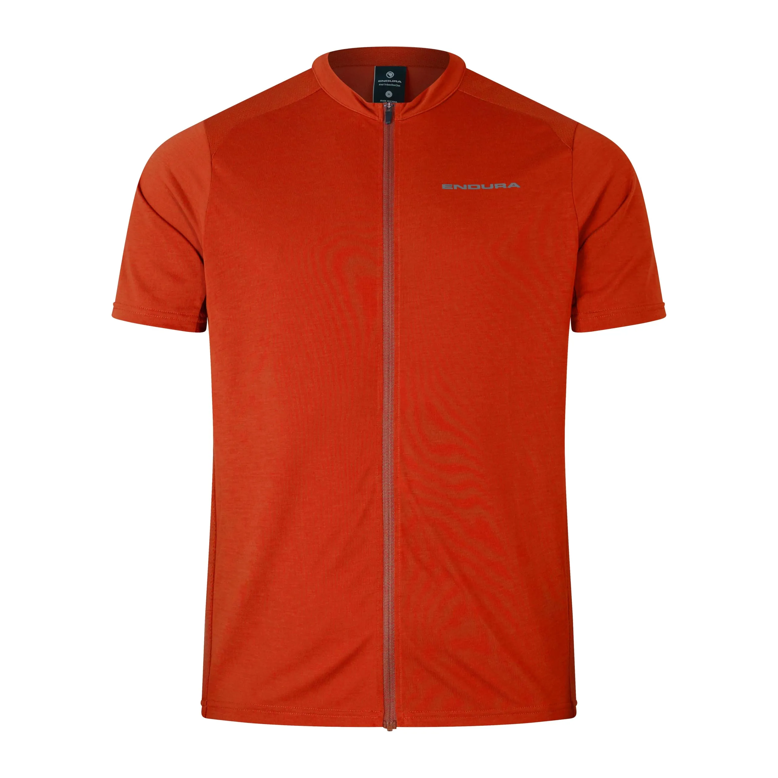 ENDURA Men's Loop Zipped Short Sleeve Jersey, Flame Red, M - immagine 1