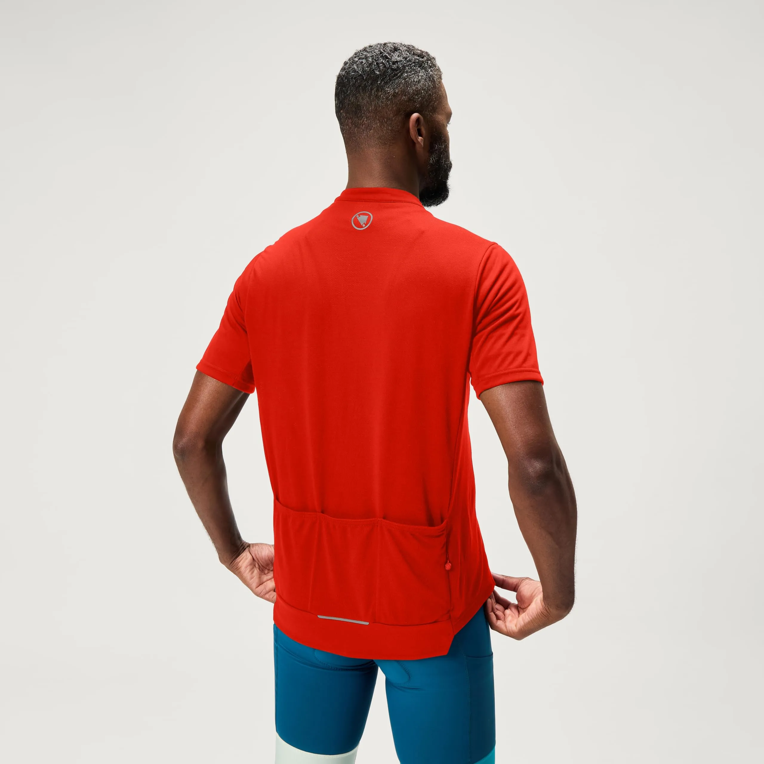 ENDURA Men's Loop Zipped Short Sleeve Jersey, Flame Red, M - immagine 6